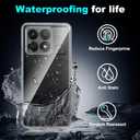 2 x for Xiaomi 14T Case with [2 Pack] Tempered Glass Screen Protector, (Clear TPU) Shockproof Bumper Cover Anti-Scratch Protective Slim Thin Crystal Phone Case for Xiaomi 14T