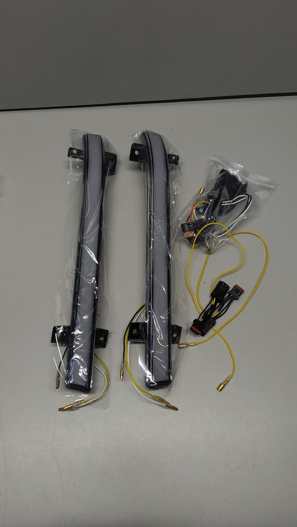 Clear LED Rear Bumper Reflector Lights LED Dynamic Tail Lights for 2018-2022 Honda Accord, Upgrade Replacement for Rear Bumper Reflectors, Straight Clause, Flowing Light Turn Signal Design