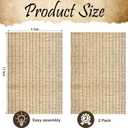 8x10 ft Bamboo Mat for Sukkah Kit, 2 Pcs 4x10 ft Privacy Fence Natural Reed