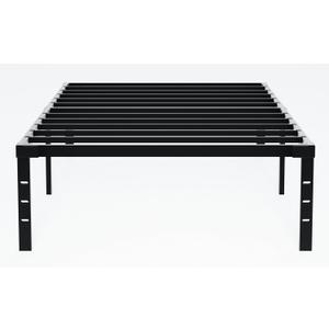 14 Inch Metal Platform Bed Frame,Twin Size Bed Frame with Underbed Storage,Heavy Duty Sturdy Mattress Foundation,High Weight Capacity,No Box Spring Needed,Easy to Assemble, Black