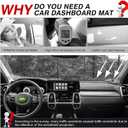 Autorder Dashboard Cover Mat for Kia Sorento 2021 2022 2023 2024 Accessories Dash Cover Flannel Dash Mat Sunshade Glare UV Rays Protector