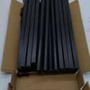 5-Tier Blanket Ladder with Hanging Knobs, 4 Ft Wall Leaning Blanket Ladders for Living Room Bedroom, Rustic Decorative Storage for Quilts, Throws, Easy to Assemble, Black