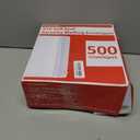 #10 Envelopes Letter Size Self Seal | 500 Business Mailing Security Peel and Sealing Envelope | 100% Tinted | no 10 White Windowless Legal Regular Plain Envelops Pack | 4-1/8 x 9-1/2 Inches | 24 LB