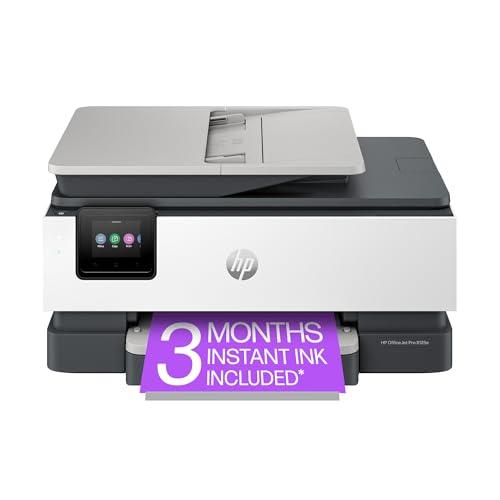 HP OfficeJet Pro 8025e Wireless All-in-One Color Inkjet Printer, Print, scan, Copy, ADF, Duplex Printing Best-for-Home Office, 3 Month Instant Ink Trial Included, AI-Enabled (405T6A)