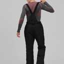 YEEFINE Men's Waterproof Snow Ski Pants Insulated Warm Winter Outdoor Snowboard Bibs with Suspenders (Medium, Black)