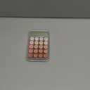 Mechanical Switch Calculator with 10 Digits Large LCD Display, Cute Basic Calculator with Big Button Anti-Slip Pad, Transparent Body, for Office Desk Home Business School - Red