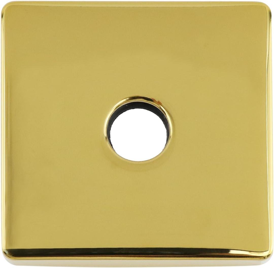 Bitray Shower Arm Flange 3.5" Stainless Steel Shower Arm Flange Square Cover Plate for Shower Head Arms - Gold