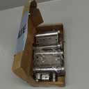 QWORK Heavy Duty Cafe Saloon Bars Door Swing Hinges, 4 Pack 3" Stainless Steel Self Closing Swing Hinges, Double Action Spring Door Hinges