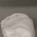 Goose Feather Down Fiber Comforter Oversized King Size, Ultra Soft Fluffy Duvet Insert with Cotton Blended Fabric,1200TC,750+FP All Season Luxury Hotel with 8 Corner Tabs(White,116x94)