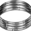 Galvanized Steel 12 Inch Dryer Vent Coupler - Metal Pipe Connection Without Gaskets - 12 Inch Couplings for Ducts