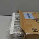 Dog Gate Indoor,18"-45" Extra Wide Metal Short Dog Gate to Step Over, 14" Tall Small Pet Gate with 3 Extension Kits, Pressure Mounted for Doorways & Stairs (White)