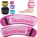 Sportneer Ankle Weights 0.5/1/2/3/5 LBS 1 Pair Wrist Leg Arm Weights for Women Men Kids Child with Adjustable Straps, Strength Weighted for Jogging Running Walking Fitness Gym Workout (Pink, 0.5Lbs)