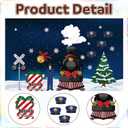 Spiareal Large Christmas Train Bulletin Board Set Winter Express Classroom Decorations Train Hat Paper Cutout for Bulletin Board Wall Chalkboard Christmas Party Snowy Holiday Decor Photography Event