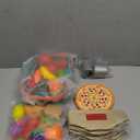 100 PCS Cutting Play Food Toy for Kids Kitchen, Pretend Food Toys for Toddlers, Play Kitchen Toys Accessories with 2 Baskets, Fake Food/Fruit/Vegetable, Birthday Gifts for 3 4 5 Years Old Boys Girls (Blue)