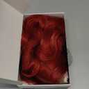 Long Red Wig for Women 26Inch Wavy Curly Wigs Synthetic Heat Resistant Hair Replacement Wig for Daily Party Halloween Costume