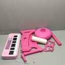 Love&Mini Kids Keyboard Toys for Girls - 37 Keys Pianos Toy with Stool and Microphone Pink Electronic Musical Instrument, Christmas Birthday Gift for Kids 3 4 5 6 7 8 Years Old Boy and Girl