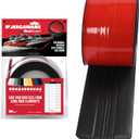 MEGAWARE KEELGUARD USA-Made, Original DIY Keel Guard, 5-Inch Wide, 4-12ft Sizes, 11 Colors, Complete Install Kit with Primer, Hull Protector, for Fiberglass and Some Aluminum Boats, Marine-Grade (8-Feet, Black)