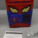 Wrystte Spider Piggy Bank for Kids,Electronic Money Box with Fingerprint,ATM Safe Coin&Cash Saving Box,Kids Toys for Age 4 5 6 7 8,Christmas Birthday Gifts for 9 10 11 12 Year Old Boys Girls(Blue)