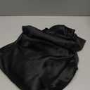 Ruisita 120 Inches Round Satin Tablecloths Black Overlay Round Satin Table Cover Bright Silk Tablecloth Smooth Fabric Tablecloth for Wedding Banquet Table Decoration