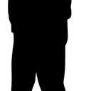 Cardboard People Gangster Silhouette Life Size Cardboard Cutout Standup, One Size