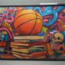 Banksy Basketball Book Large Wall Art for Living Room Abstract Graffiti Sports Framed Canvas Decor Street Prints Painting Pictures Extra Large Artwork for Gym Bedroom Home Office Classroom 30"x60"