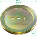 GX20367 Pulley Replaces UC23728 Pulley for John Deere 42 Inch D110 D130 D105 D125 D100 L100 L110 L111 L118 LA115 LA105 LA135 LA100 LA120 LA125 E100 S100 E130 E110 E120 Lawn Tractors