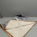 PetAmi Waterproof Dog Blanket for Small Medium Dogs, Pee Proof Pet Blanket for Couch Bed, Reversible, Soft Fleece, Washable, 24"x40" Gray/Beige