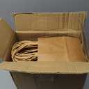 Qiqee 200-Packs Brown Paper Gift Bags with Handles Bulk 4.5"x2.5"x6" Mini Size Paper Bags Multiple Uses