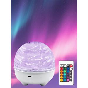 Aurora Light Projector, 2400mah Galaxy Projector for Bedroom, 16 Light Color Aurora Night Light with Touch & Remote, Dimmable Mood Lighting Ocean Lamp for Playroom Kids Teen Girl Gift