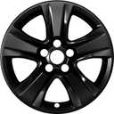 4-Pack Wheel Skins Compatible with Toyota RAV4 / RAV4 Hybrid 2019 2020 2021 2022 2023 2024, 17" 17 inch Alloy Wheel, Snap-on Wheel Cover Replacement, Bright Black Color