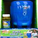 Maxx Bubbles Super Bubble Jet, Portable Automatic Bubble Machine for Kids, High Output Outdoor Fun Toy with Bubble Solution Included, Blue