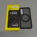 JETech Magnetic Case for Samsung Galaxy S23 5G 6.1-Inch, Compatible with MagSafe, Translucent Matte Back Shockproof Phone Cover (Black)