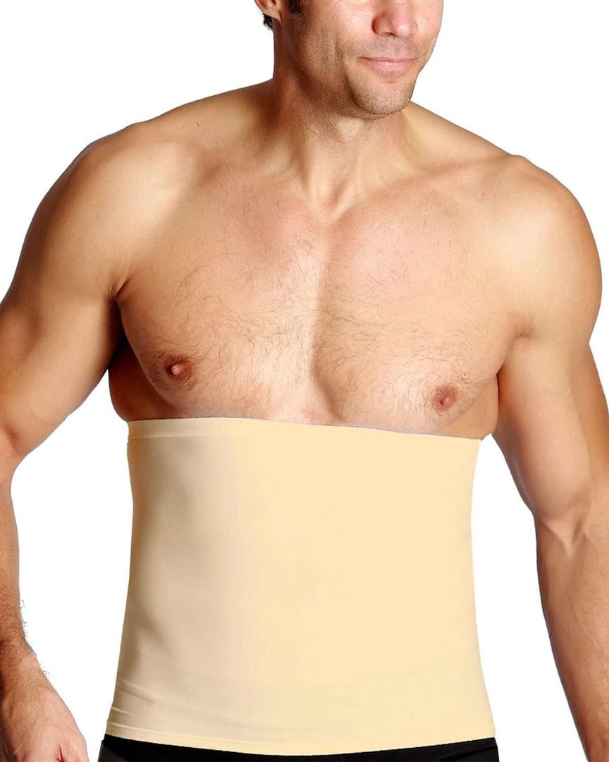 Insta Slim Mens Slimming Compression Firming Belt, Slimming, Tummy Control, Special Occasions, Back Support, Posture Support (Beige)
