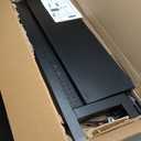 Pegboard Display Stand, Gondola Retail Shelving Wall Display for Convenient Grocery Office Supply or Liquor Stores, Single Side Peg Board Panels, Extra 20 Hooks, No Including 4 Shelves (1 Unit - Single Side - Black)