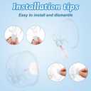 12 Pcs Breast Pump Replacement Parts for Mom Cozy M5, 8 Duckbill Valves and 4 Silicone Diaphragms, Breastfeeding Essentials Kit Compatible with Momcozy M5 Breast Pump Accessories