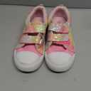K KomForme Toddler Boys & Girls Shoes Kids Canvas Sneakers with Cartoon Dual Hook and Loops, size 12