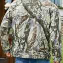Yuanbang Camo Jackets for Men Trucker Unlined Camouflage Coats Hunting Clothes (Small)