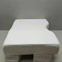 Side Sleeper Pillow with Arm Hole, Shoulder Relief System, Arm Pillow for Neck and Shoulder Pain, Premium Memory Foam, Suitable for Side, Back and Stomach Sleepers - White (6in Height)