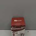 Meat Press Mold for Deli Meats, Stainless Steel Ham Press Mold with Thermometer & Silicone Kitchen Mittens for Making Homemade Healthy Deli Poultry Patty, Funny Kitchen Gift for Women and Men (Gray)