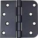 Hinge Outlet Stainless Steel Door Hinges - 4 Inch, 5/8 Inch Square, Non-Removable Pin, Rust Resistant (Oil Rubbed Bronze, 3 Pack)