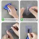 Uniclife 60 Pcs Self Adhesive Picture Hooks 33 Max lbs Load No Drill Screw Stickers Heavy Duty Picture Hangers Without Nails Wall Hooks for Hanging Waterproof Hangers Sticky Hook for Bathroom Kitchen