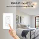 Dimmer Switch with Wireless Remote Control, Dimmer Light Switch, Single Pole Smart Light Switch Support 2.4G&5G Compatible with Alexa