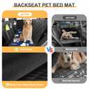 Non-Slip Pet Bed Mat for Back Seat Extender, Backseat Pet Bed Mat, Hair Resistant Dog Blanket for Hard Bottom Dog Car Seat Cover, Anti Slip Pet Linner Backseat Cover 54in X 24in