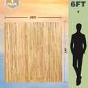 Natural Bamboo Slat Screening for Indoor or Outdoor Garden (6FT x 10FT)