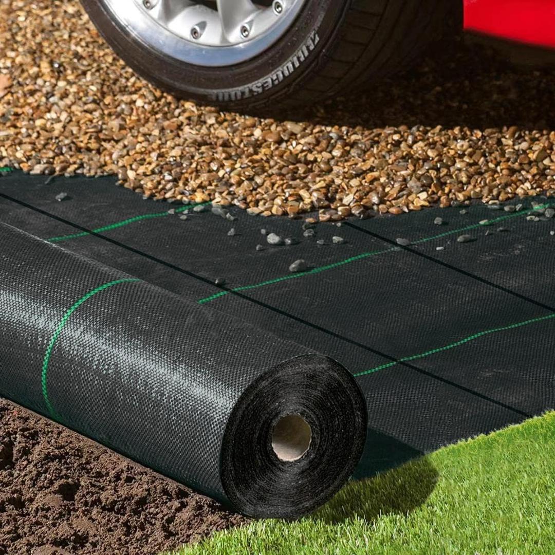 Weed Barrier Fabric Heavy Duty 6ft x 300ft, Garden Weed Landscape Fabric, Ground Cover Weed Blocker Cloth, Landscaping Fabric for Garden, Vegetable Beds, Driveway (WBF-6ft x 300ft)