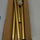 Gold Shower Curtain Rod 34-66 Inches(2.8-5.5ft) Never Rust Adjustable Shower Rod Spring Tension Non Slip No Drilling Shower Rods for Bathroom Garland Window