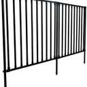 35in H x 42in W (2 Panels) No Dig Zippity Zurich Fence Kit, Poly-Steel Black Garden Fence for Dogs, 3ft High Yard and Garden Fencing Solution, Temporary Dog Fence Panels for Outdoor Use, ZP19079 (35"H x 42"W Poly-Steel (Flat))