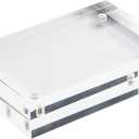 Acrylic Sign Holder, Poster Double-Sided Display Stand For Countertops, Acrylic Stands For Display In Offices, Restaurants, And Events(5.5 x 8.2cm) 6 pcs