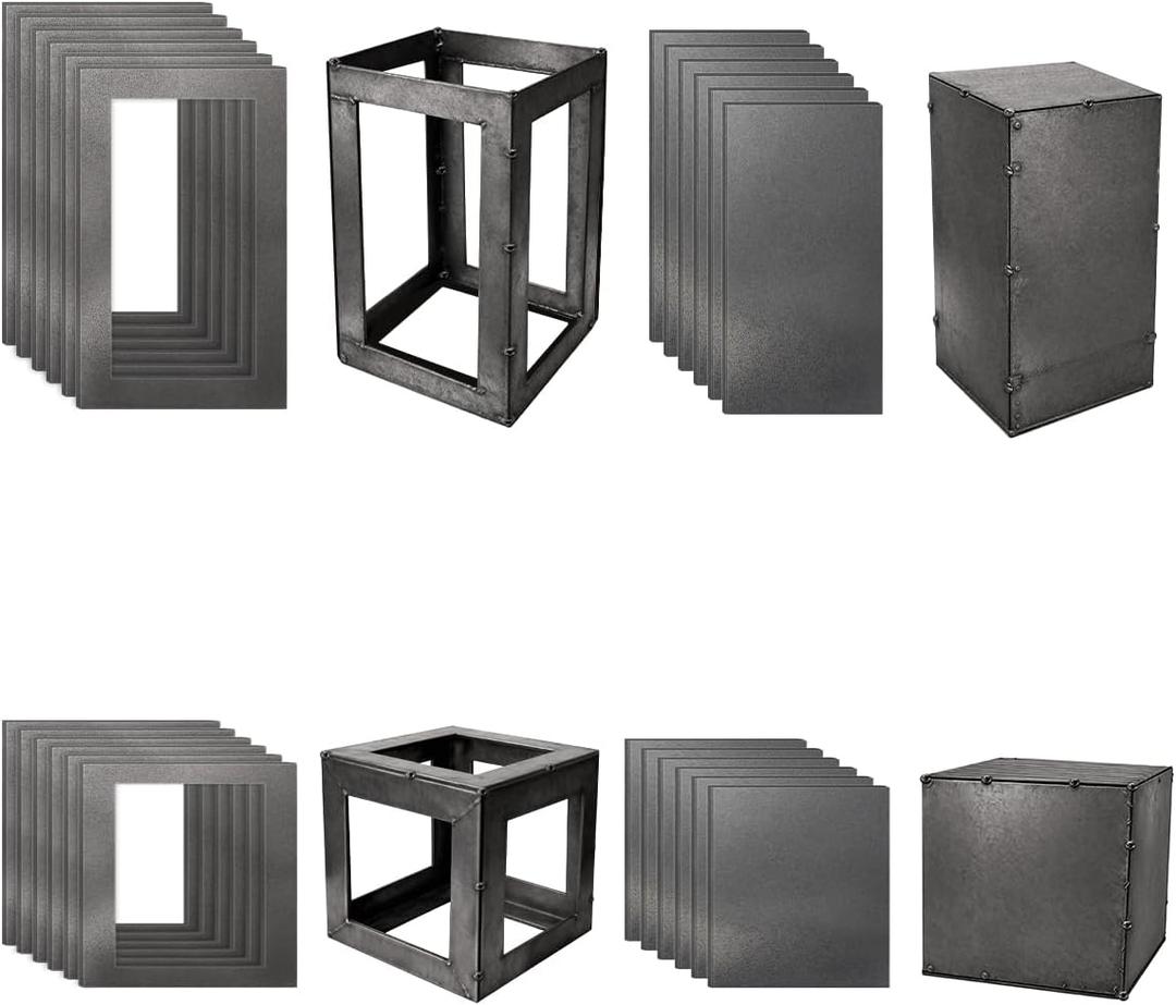 24-Piece Welding Practice Kit, 16 Gauge Steel Welding Coupons for MIG TIG Stick, Beginner Welding Training Set for DIY Metal Projects, Low Carbon Steel