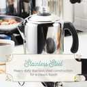Farberware 47053 Classic Stainless Steel Yosemite 12-Cup Coffee Percolator, 12 Cup Coffee Maker, Silver